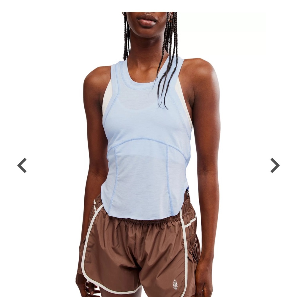FP Movement by Free People Silver Linings Tempo Tank Blue